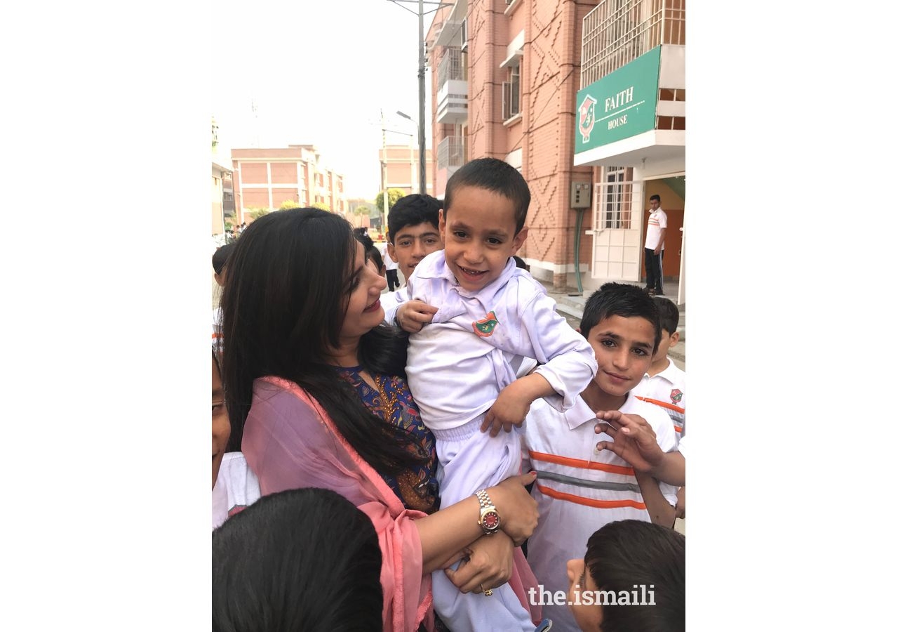 Salman, four years-old, was found on the streets picking up trash to sell for food. Now he is attending school.