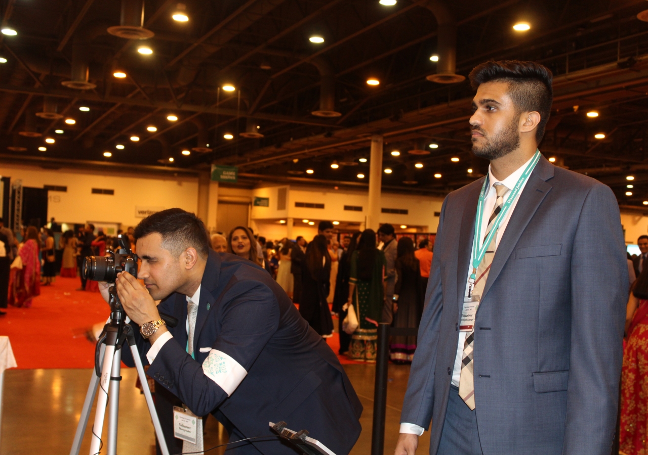 Amateur photographers like Shohaib Ali and Saqeeb Ali from the Ismaili Jamatkhana and Center in Sugar Land volunteered take photos of the Jamat to serve as memorabilia in the Jubilee Snaps exhibit. 