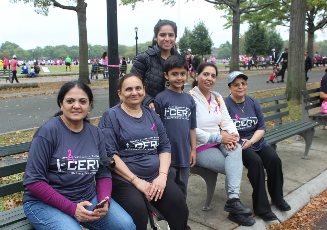 Volunteers of all ages came supported the Annual Breast Cancer Awareness Walk.