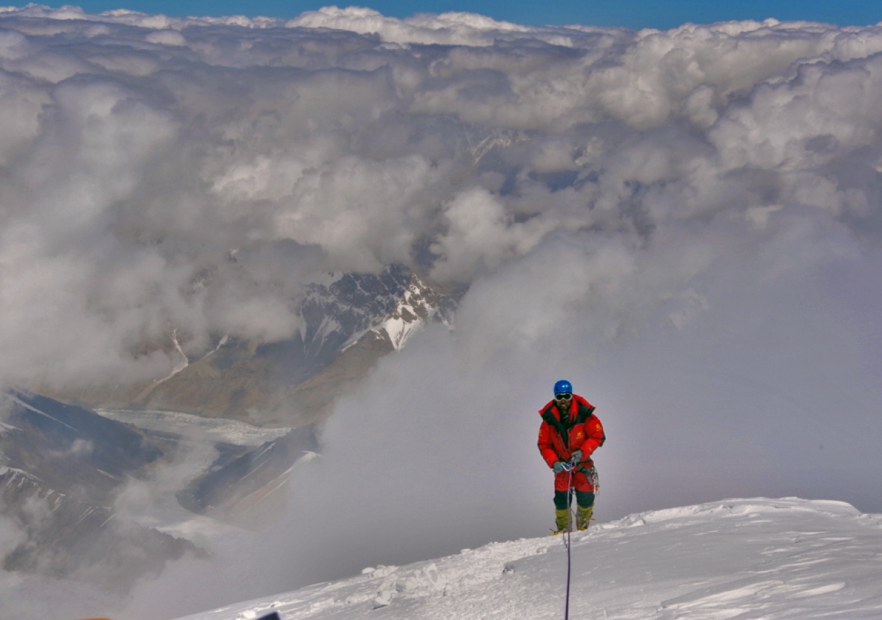 Sirbaz Khan, on his way to scaling the legendary K2.