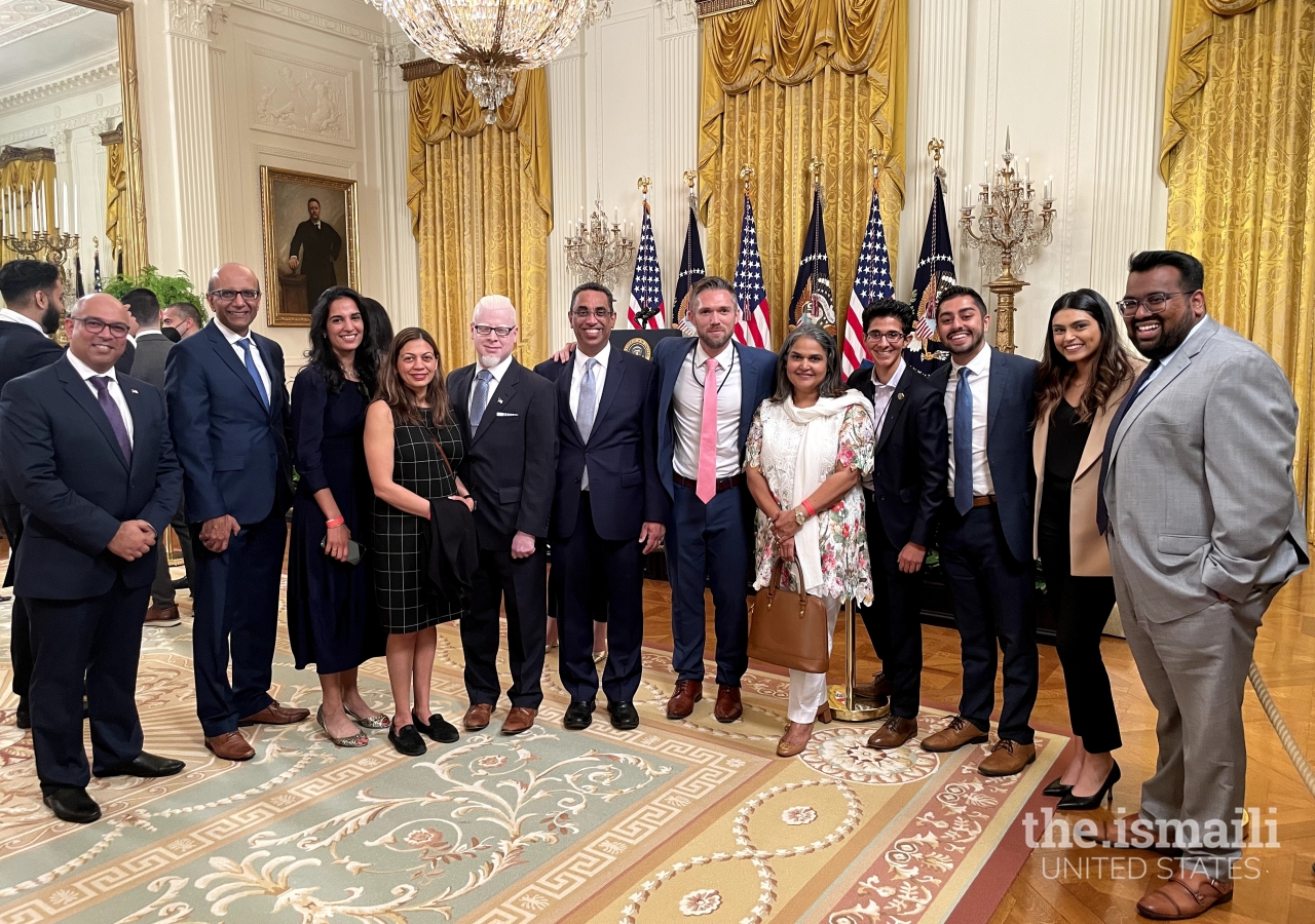 Members of the Ismaili community met with Josh Dickson, Senior Advisor, Public Engagement at the White House during the celebration.