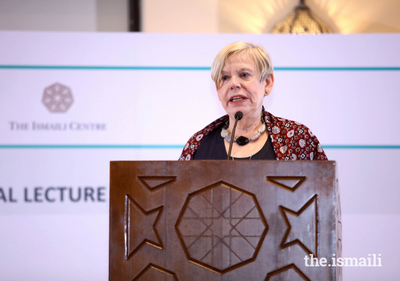 Dr. Karen Armstrong delivering a Keynote Address on Why do we need compassion in our world today?