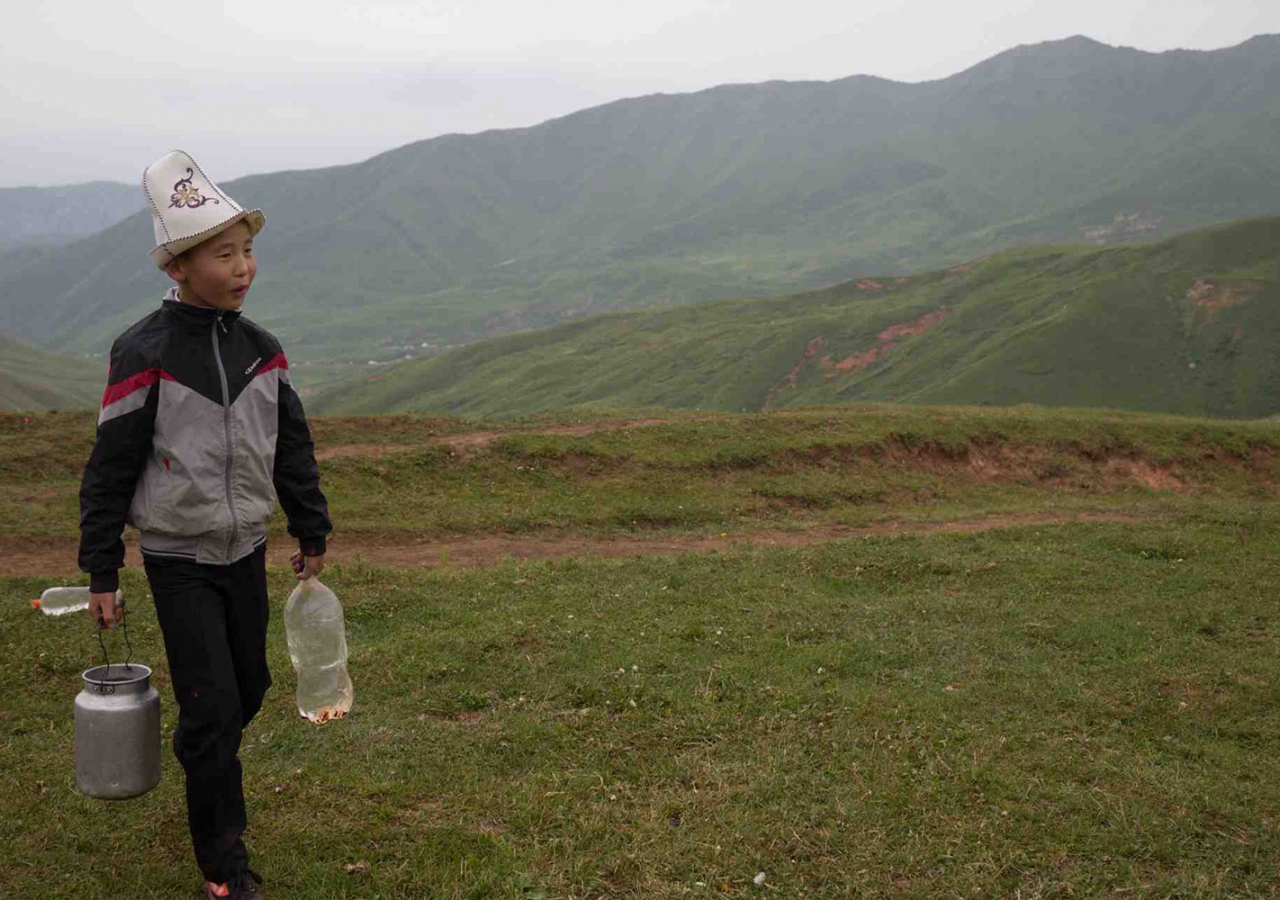 Rural landscape, Kyrgyzstan (2015). Baktybekov Atrur