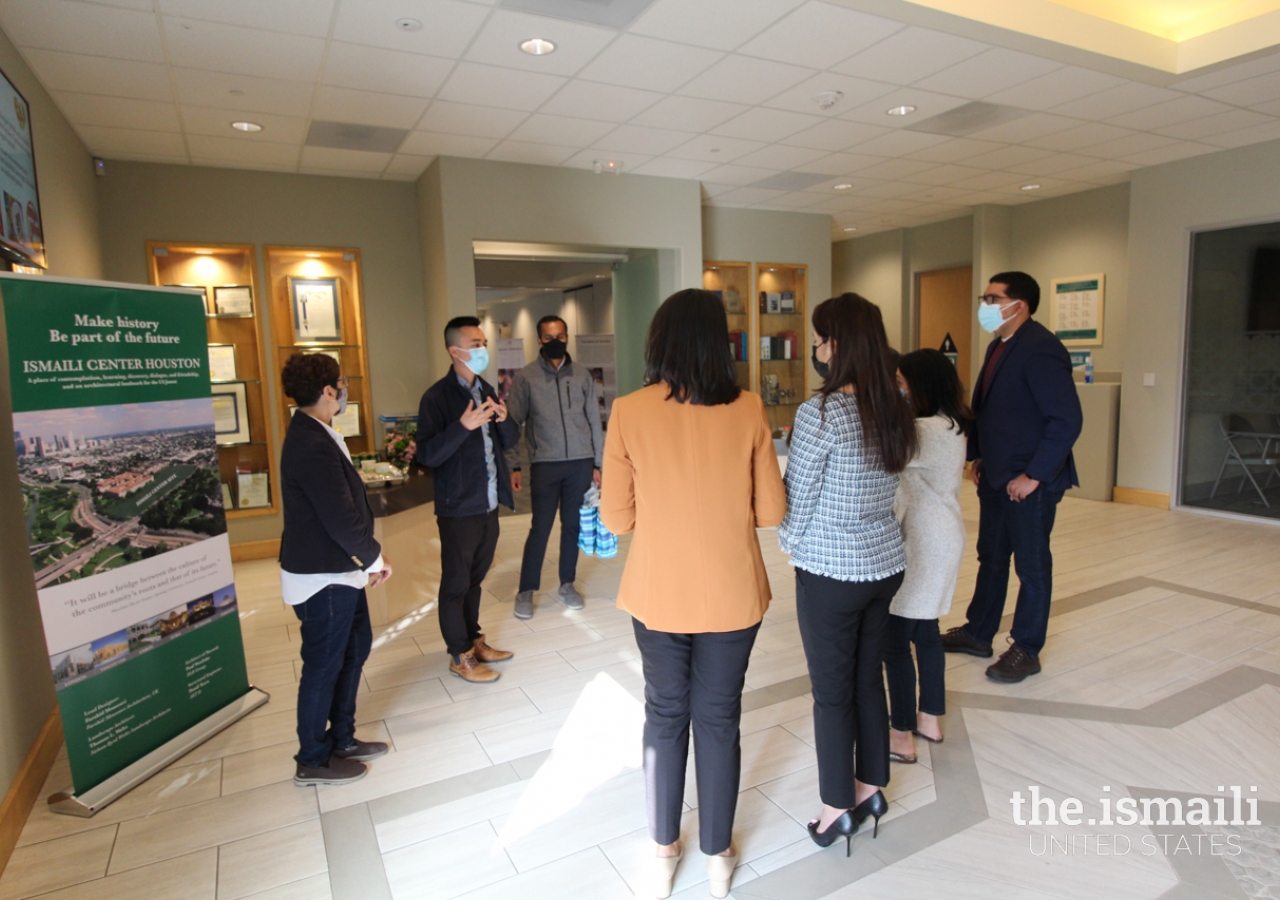 Assemblymember Lee shares his thoughts with Ismaili ambassadors during his visit to Santa Clara Valley Jamatkhana on December 4, 2021.