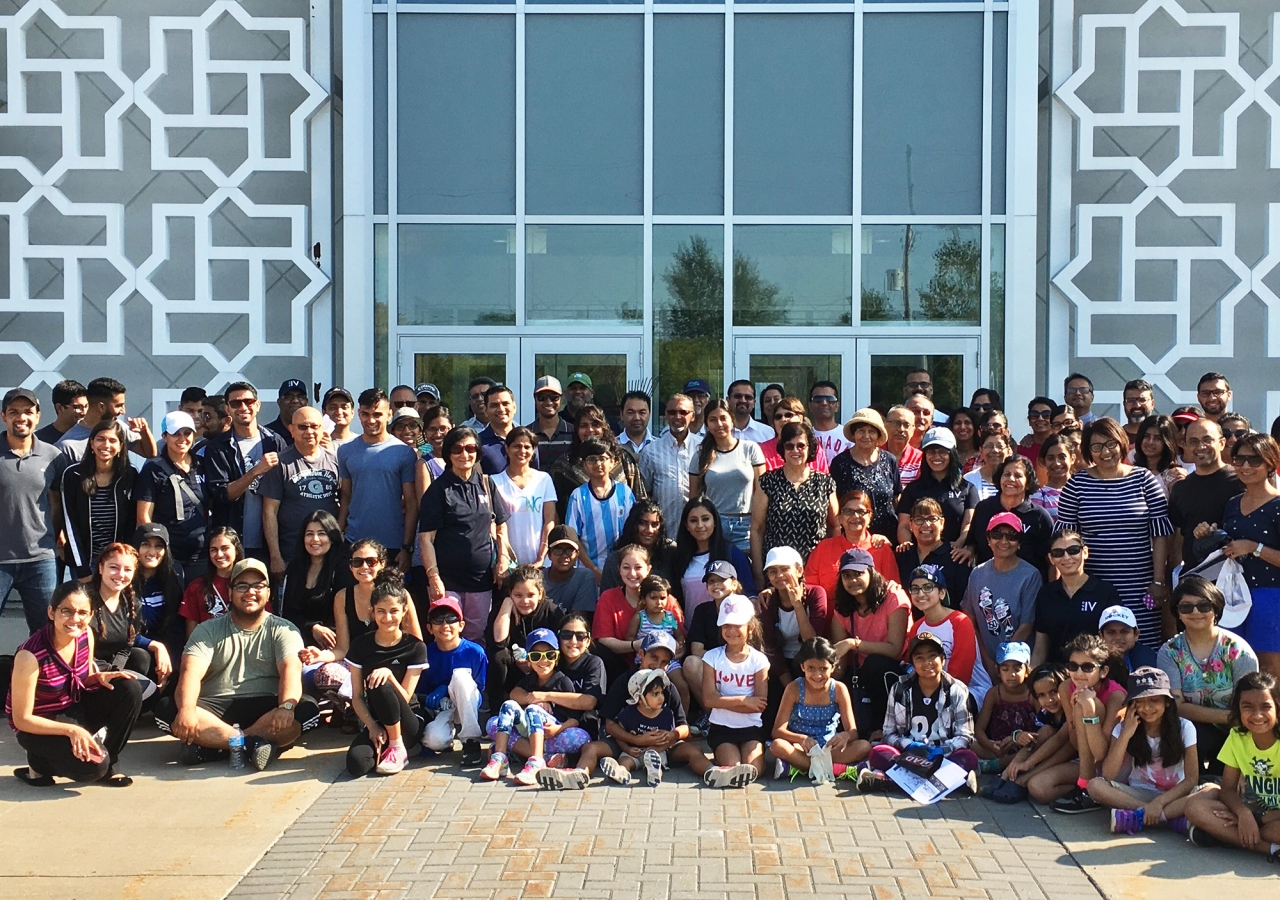 Volunteers of the Ismaili CIVIC 150 Ottawa team pose for a photo.