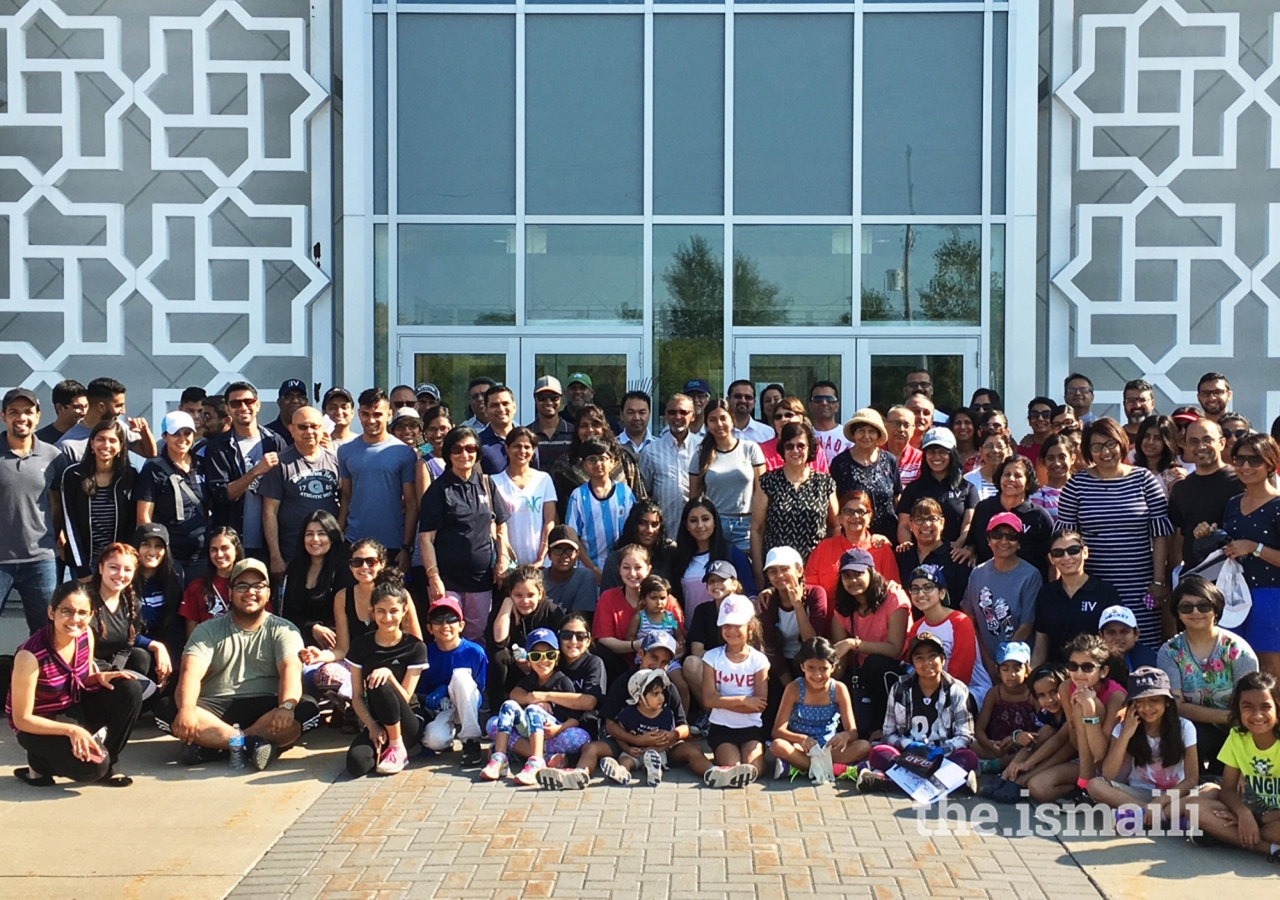 Volunteers of the Ismaili CIVIC 150 Ottawa team pose for a photo.