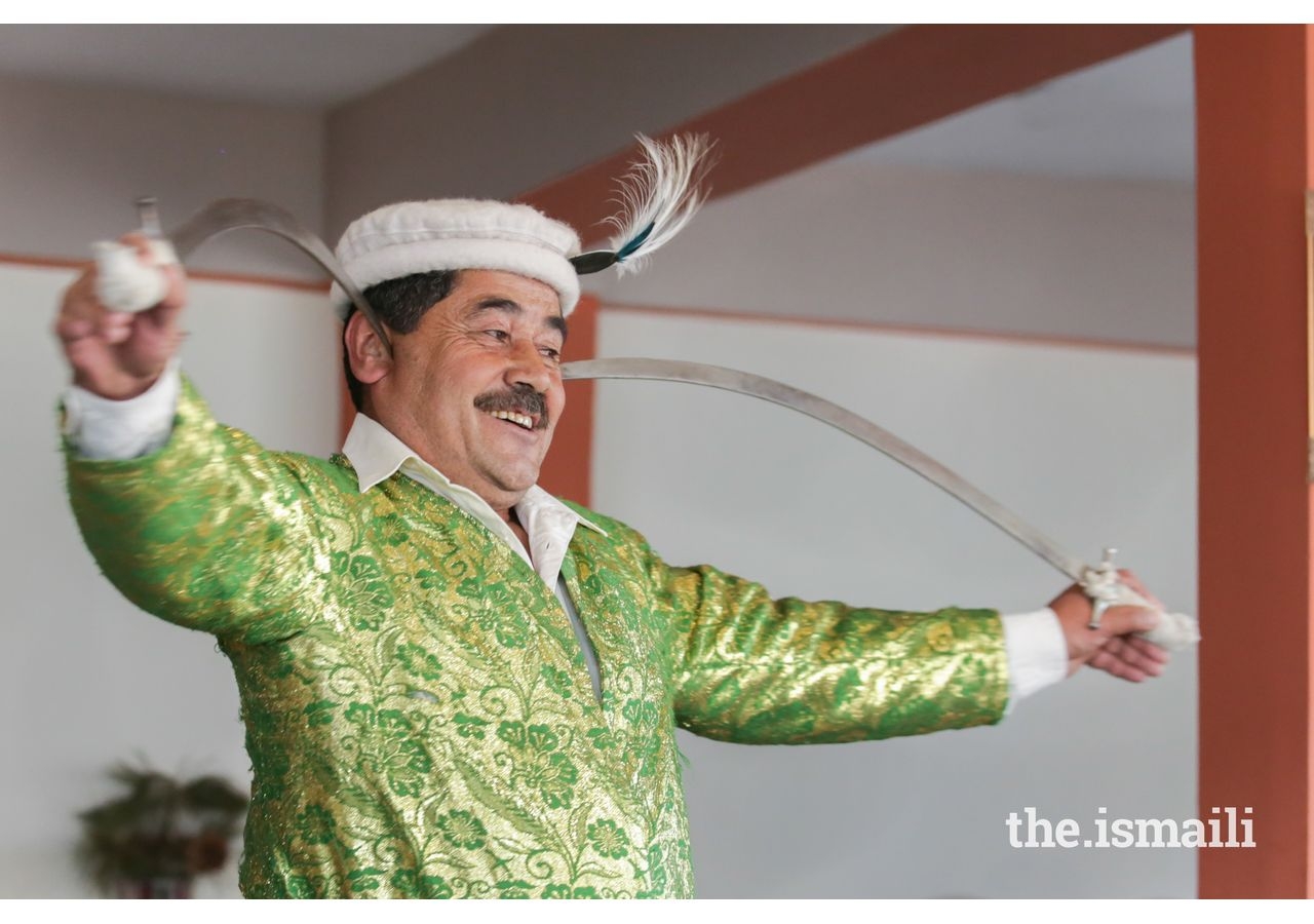 A traditional dance performance by a local Hunza resident.