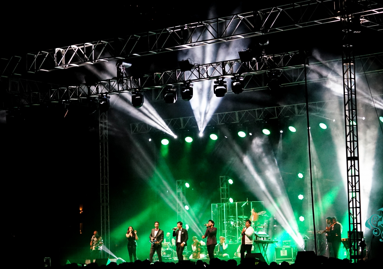 Artists perform on stage at the Jubilee Concert in Houston