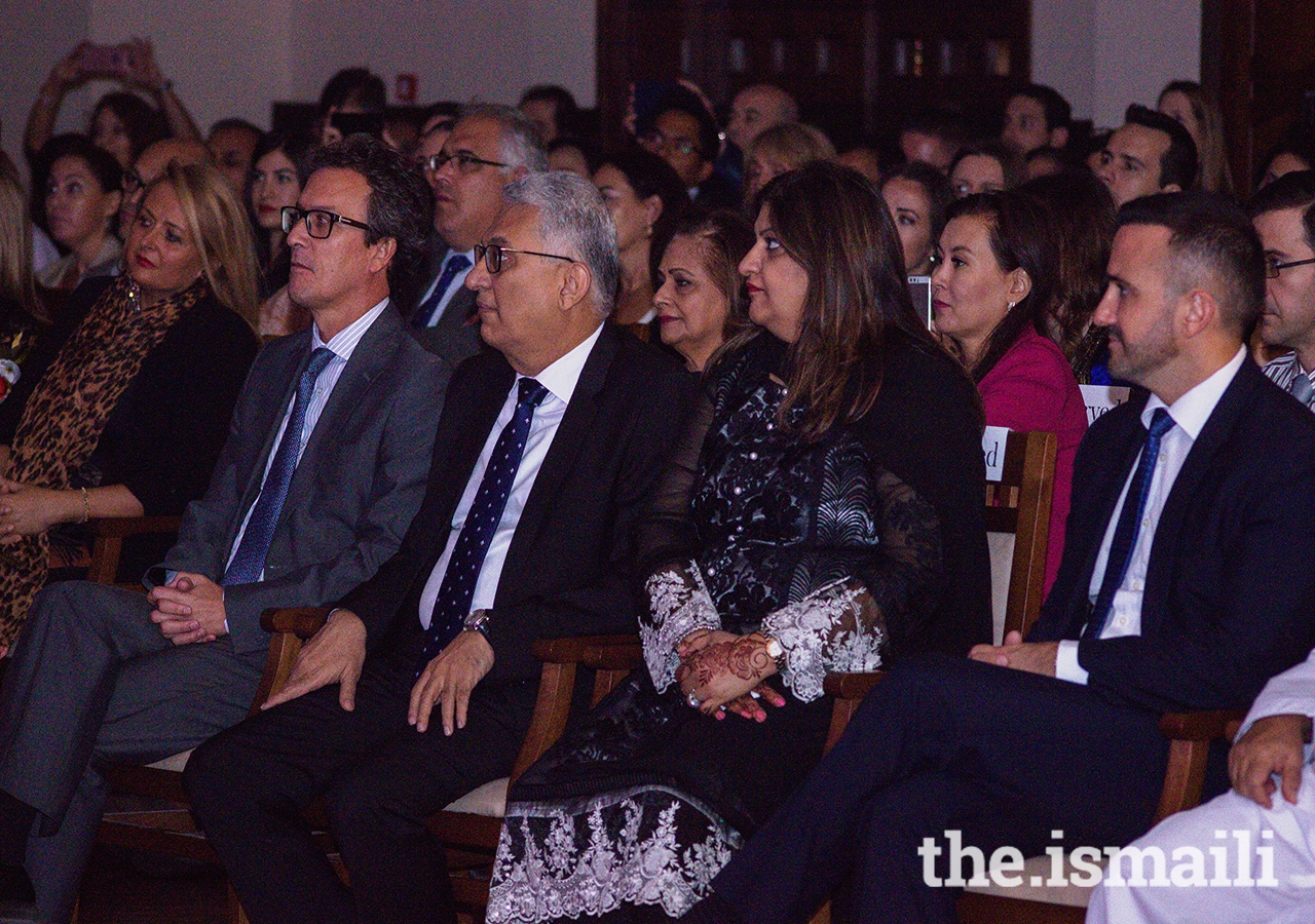 The Spanish Ambassador to the UAE, various diplomats from Spain and other countries and various dignitaries enjoying a cultural evening of Flamenco.