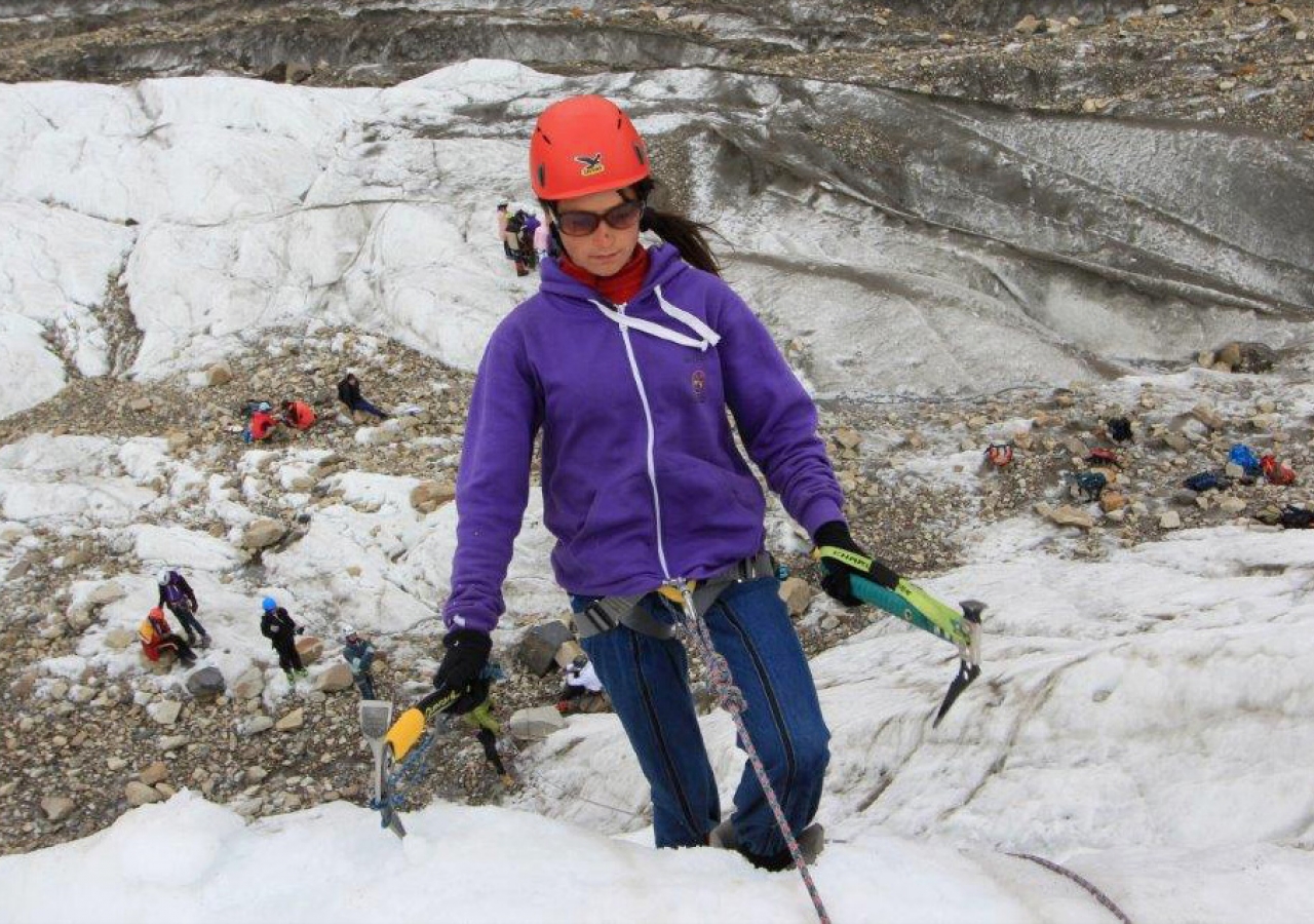 Climbing the white glacier. Ismaili Council for Pakistan