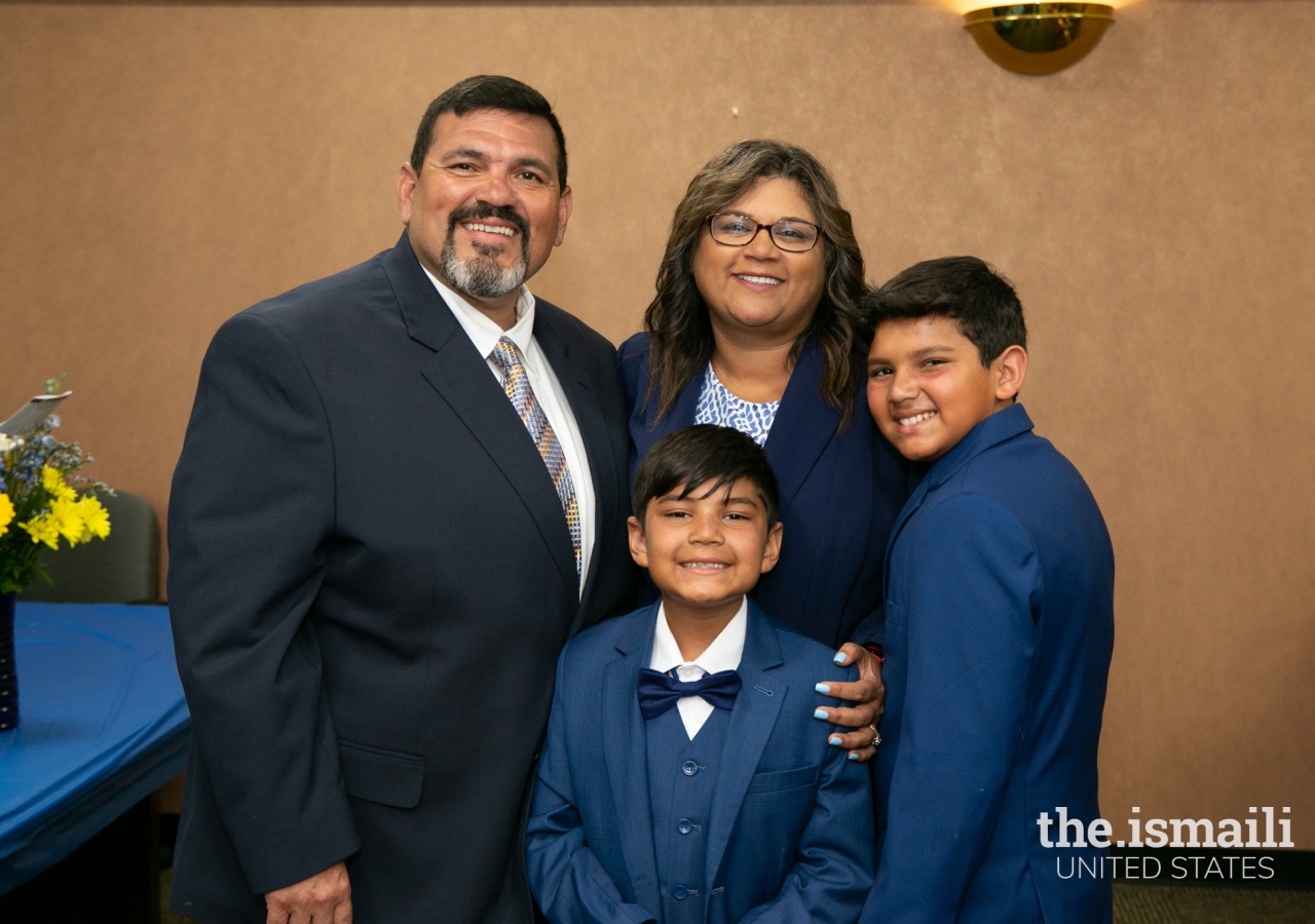 Judge Rehana Adat-Lopez with her family