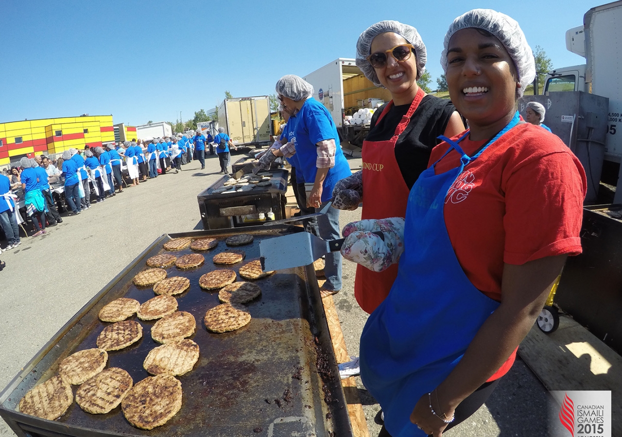 An estimated 1,300 volunteers made visitors feel welcome at the Canadian Ismaili Games in Calgary. Phil Musani