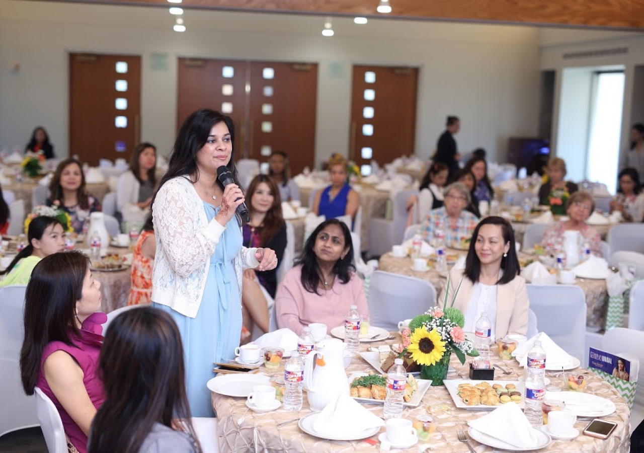 “Talk, Educate, Ask,” also known as TEA Talk, is a series of programs focusing on a different topic each time. Two events were held at the Ismaili Jamatkhana and Center in Sugar Land, focusing on Women's Empowerment, and Real Estate Connect.