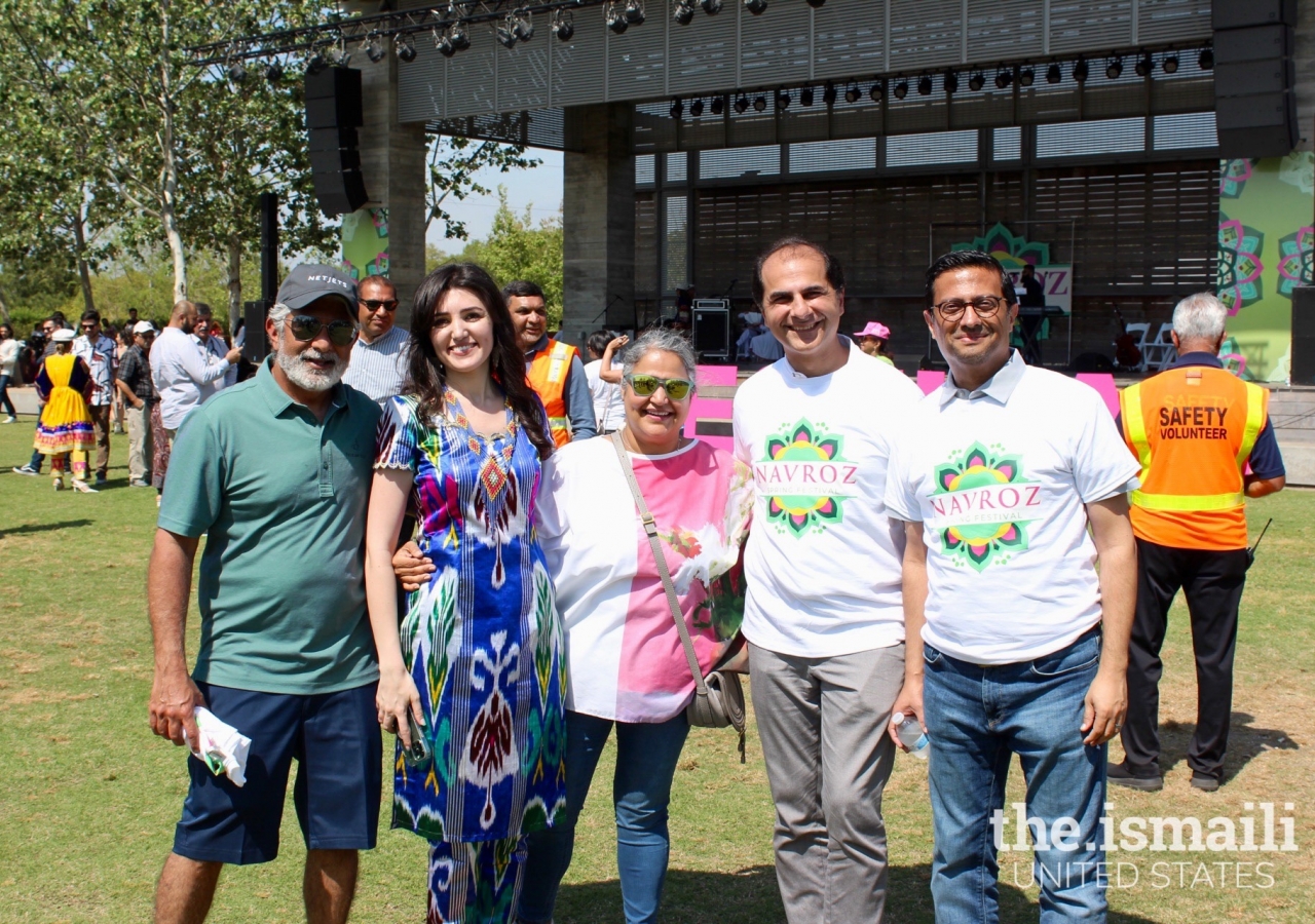 From left: Feisal Shariff, Fauzia Karmali, Celina Shariff, VP of the Council for USA, Rahim Karmali, Pres. of the Council for the Western US, and Murad Ajani, Pres. of the Council for the Southwestern US.