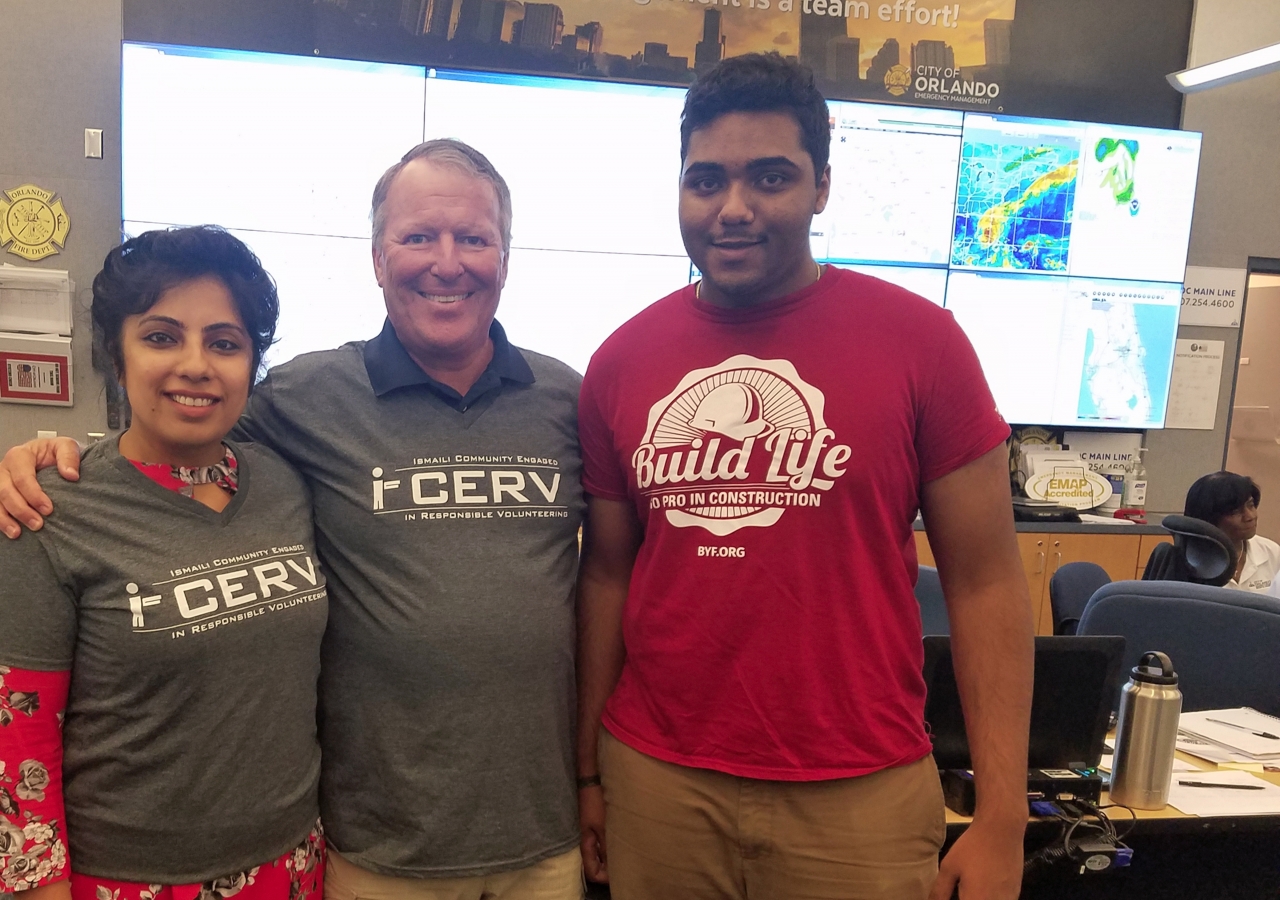 Warda Ali, Orlando Mayor Buddy Dyer, and Karim Sherali