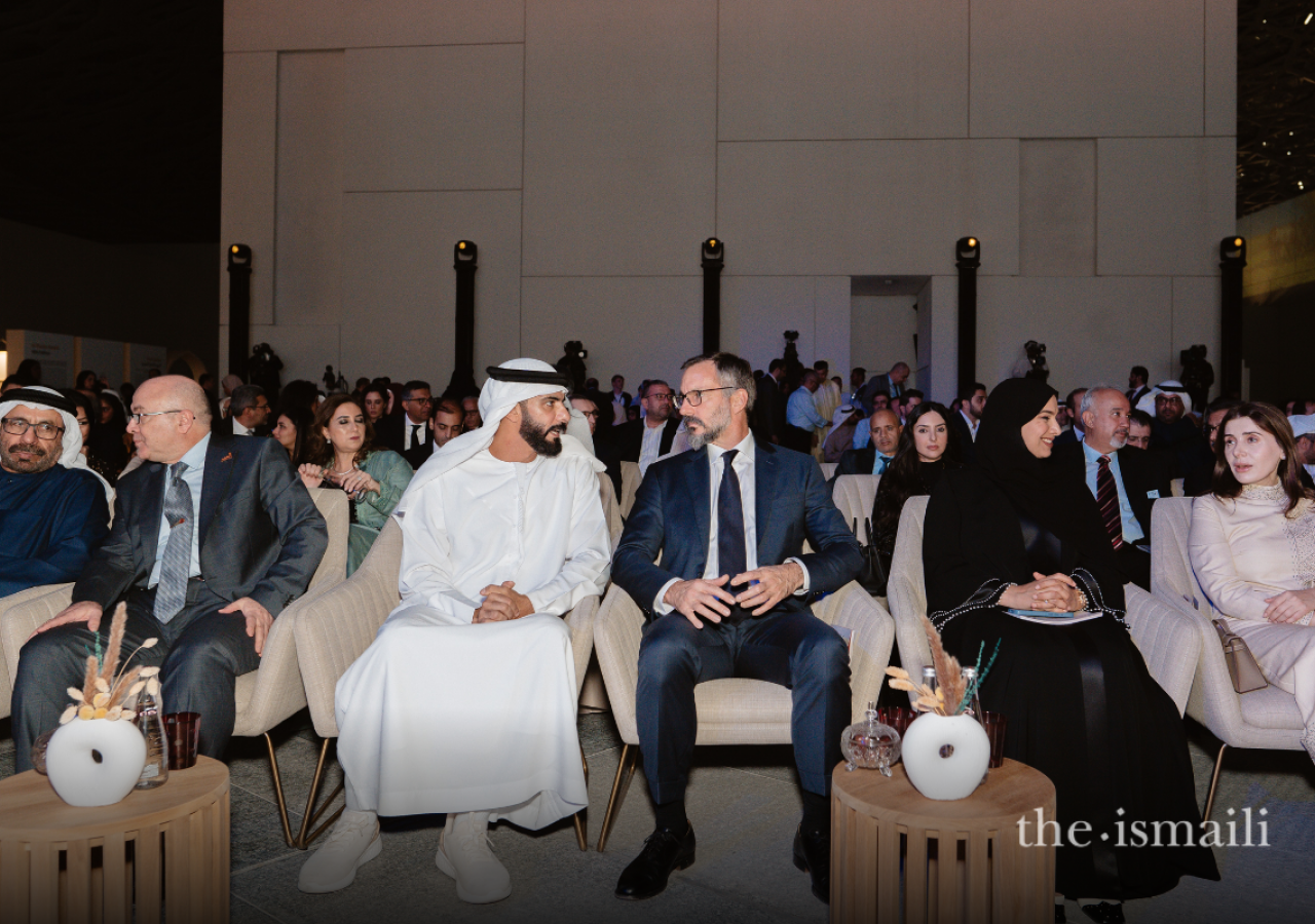 H.E. Sheikh Salem Al Qassimi and Prince Rahim at the Awards Ceremony.