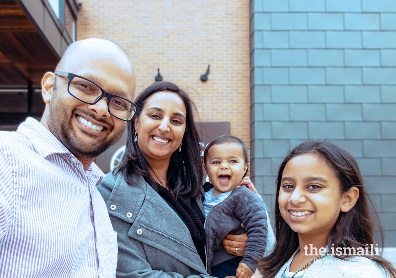 Shaira Ramzanali of the Del Valle School District with her family.