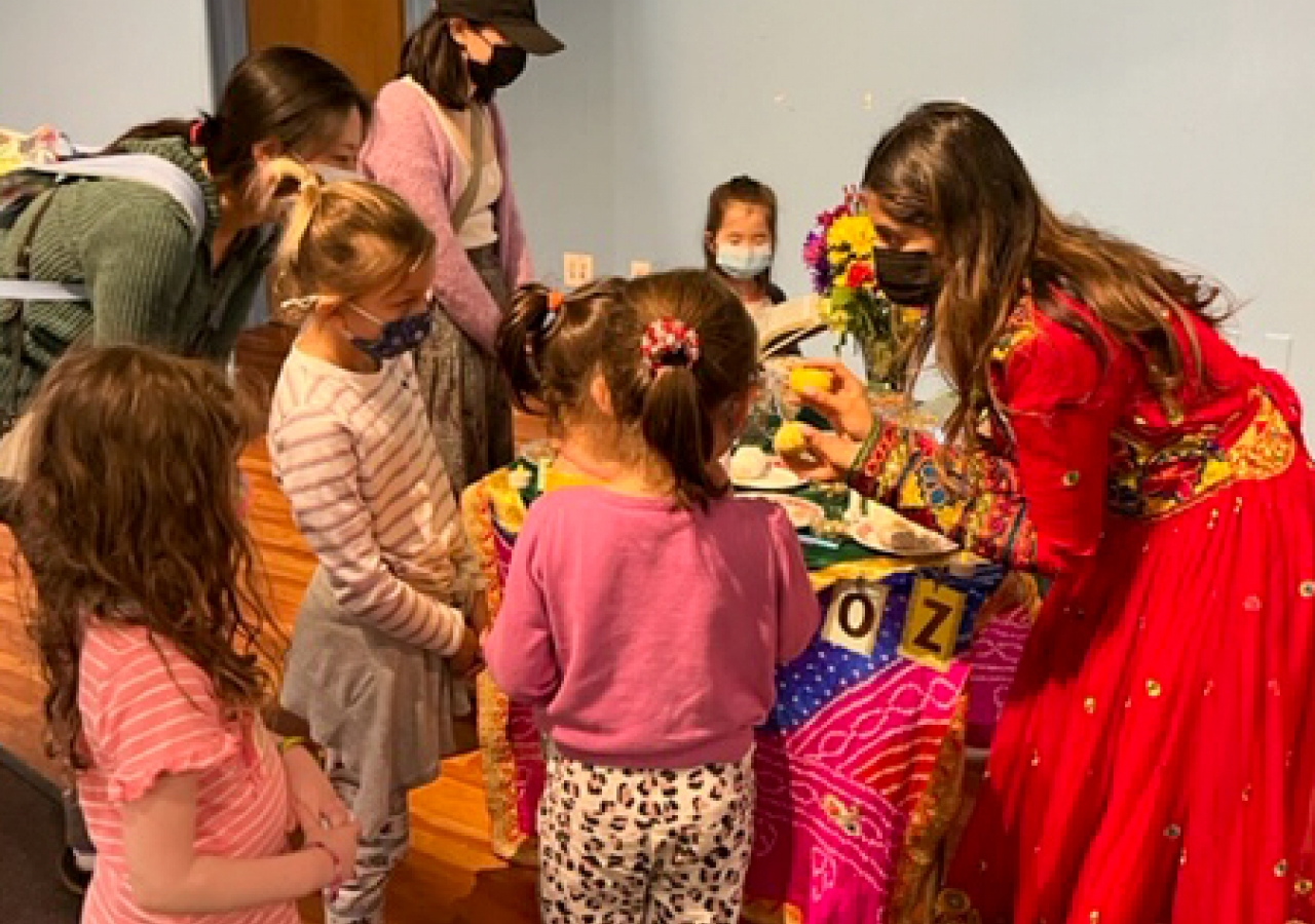 Ismaili CIVIC volunteers with children at the Atlanta Children’s Museum.