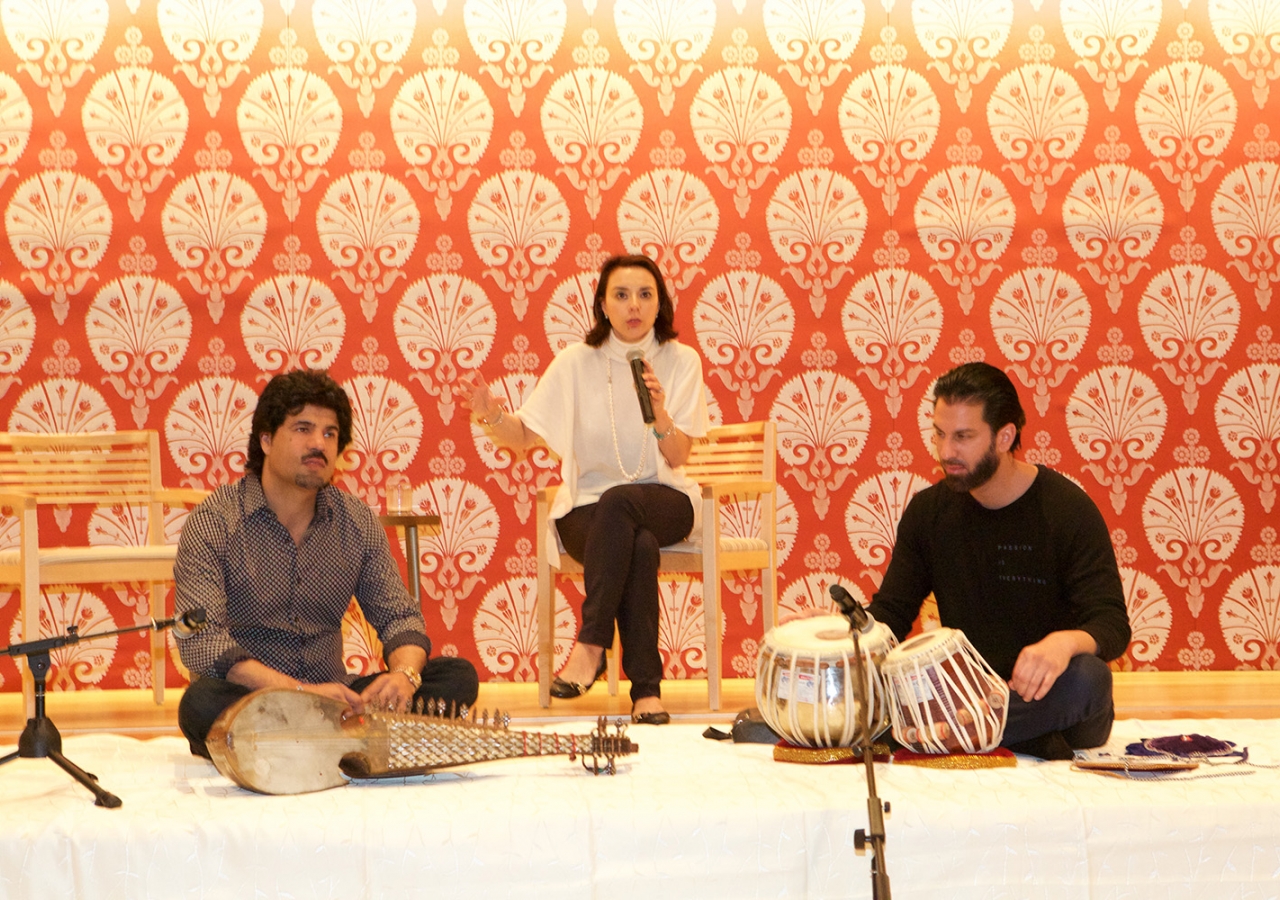 Traditional musical instruments showcased at the Ismaili Centre Toronto. Shafiq Shamji