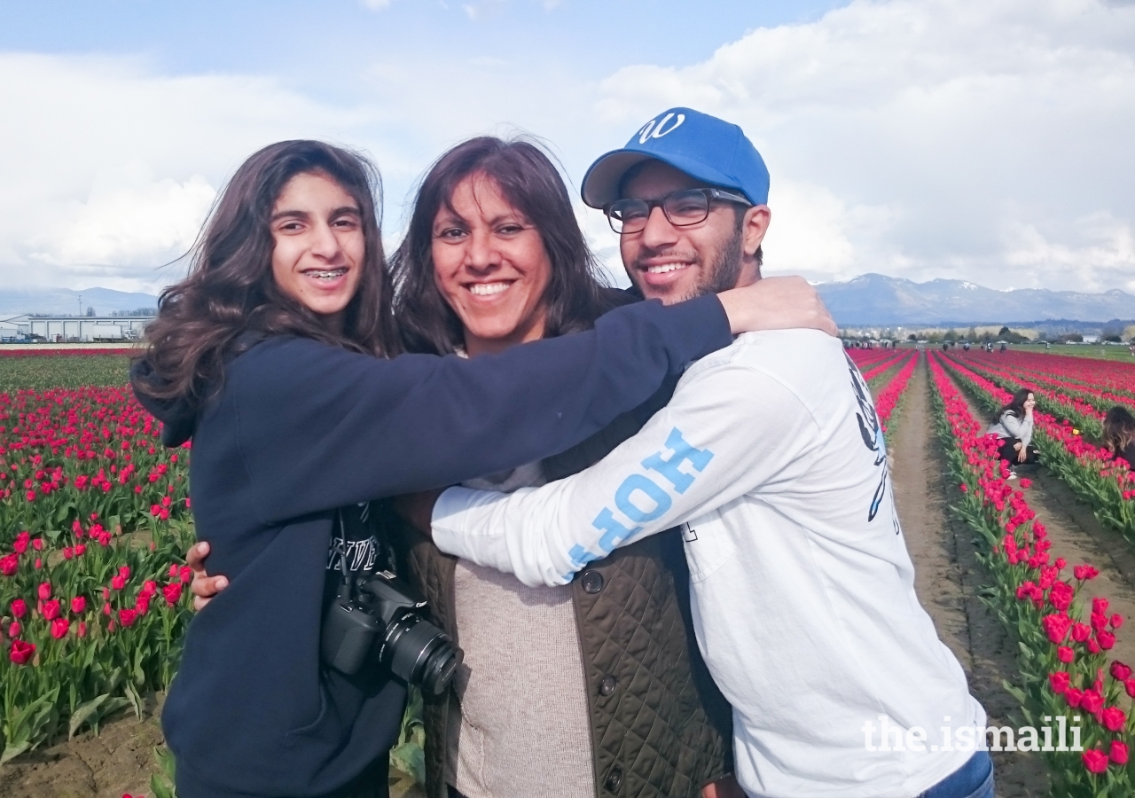 Sherina Ebrahim spending time with her two children.