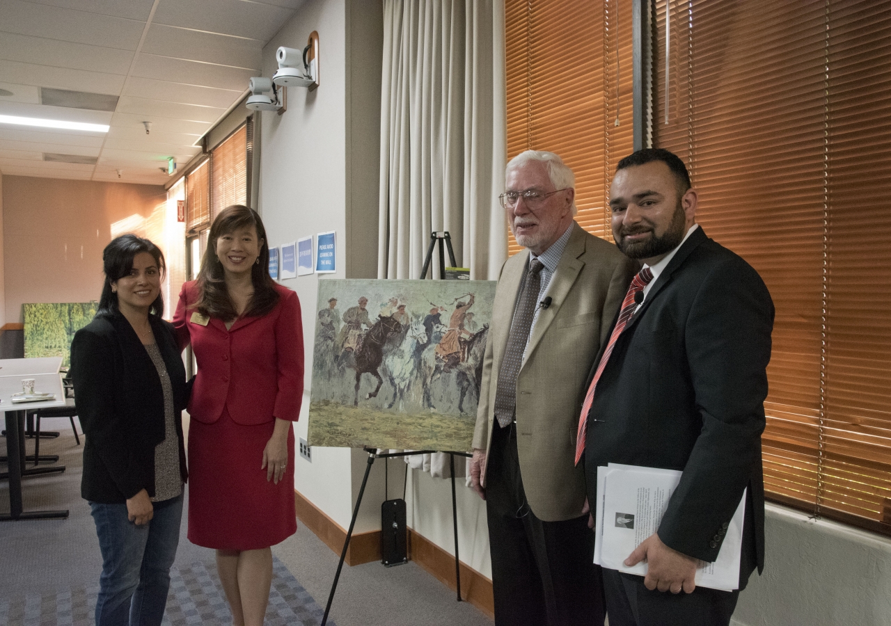 Fremont Mayor Lily Mei, Mr. Lee Hilling, Mr. and Mrs. Masood Sattari