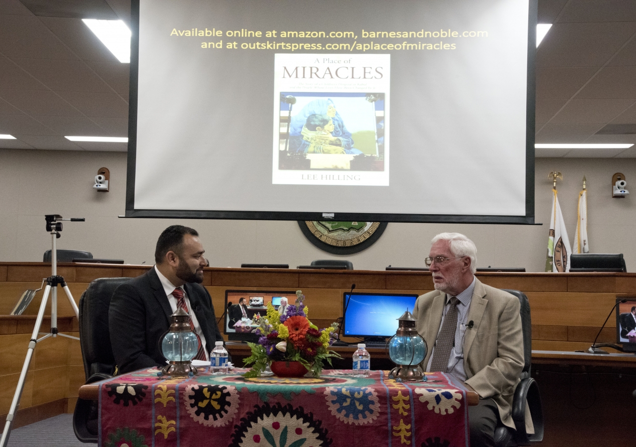 Rona Popal. Executive Director of the Afghan Coalition, Fremont, who helped organize the event.