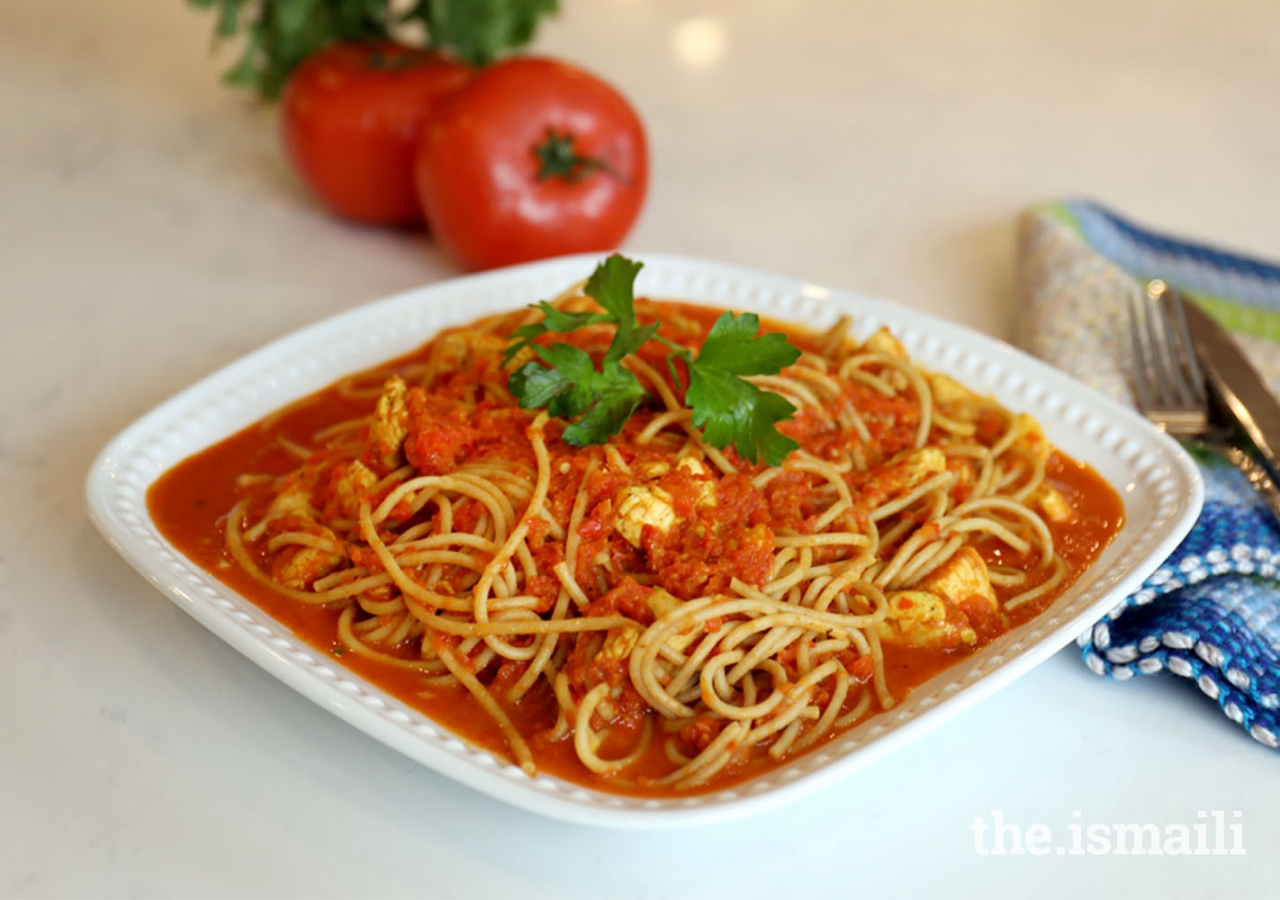 Spicy Chicken Spaghetti