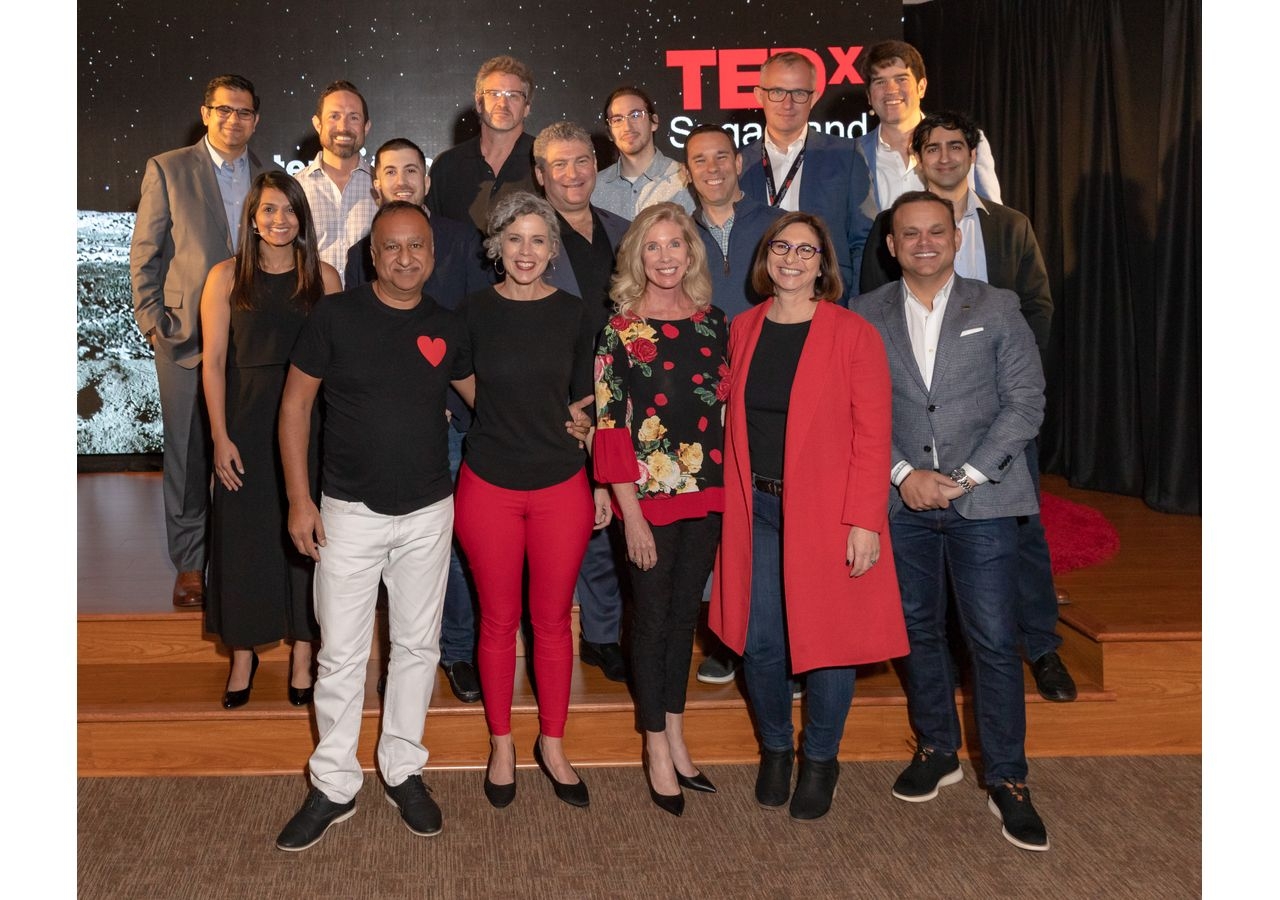 Speakers, moderators, and volunteers at TEDxSugarLand.