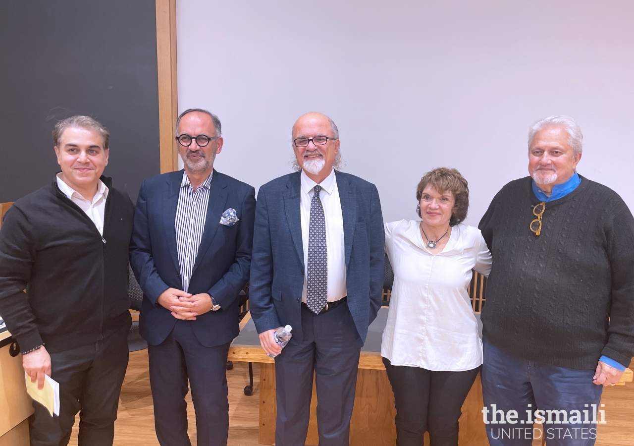 The three panelists at the event.