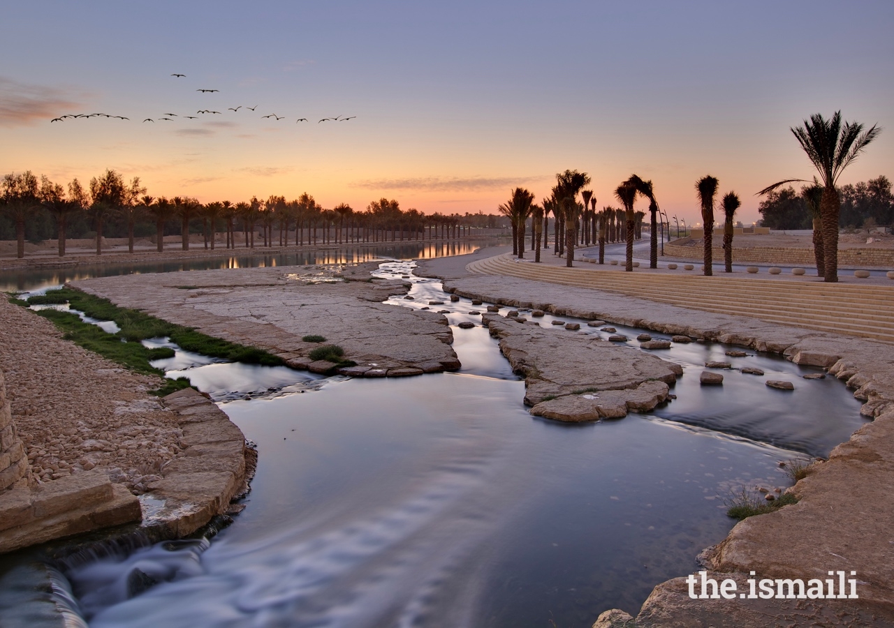 Wadi Hanifa Wetlands, a landscape architecture project in Riyadh, helps to improve flood performance and reduce pollution in local waterways.