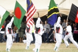 Performers at the Opening Ceremony of the Golden Jubilee Games.    