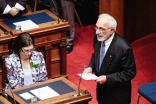 Sherali Hussein recites the Surah al-Fatiha at the opening of  new session of parliament at the Legislative Assembly of British Columbia. Government of British Columbia