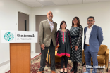 From left: Moderator Faheem Noor Ali, panelists Faheen Allibhoy and Sherina Ebrahim, and Mohsin Somani, Chairman of the Ismaili Professionals Network for the Northeast.