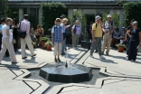 The fountain is the central feature of the Centre’s chahar-bagh roof garden.     