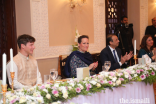 Princess Zahra and her son Iliyan at the institutional dinner in Islamabad, Pakistan, on 26 May 2024.