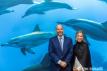 Prince Hussain and Princess Fareen at the UK launch event for the photography exhibition The Living Sea – Fragile Beauty at The Ismaili Centre, London.