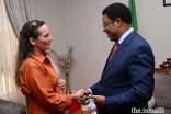 Princess Zahra and the Honourable Kassim Majaliwa, Prime Minister of Tanzania.