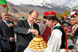 During his Golden Jubilee visit to Tajikistan in 2008, Mawlana Hazar Imam met with the Jamat in Ishkashim and Porshinev, and laid the foundation stone for the Ismaili Jamatkhana and Centre in Khorog.