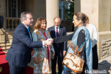 Princess Zahra is welcomed to Government House in Edmonton by Alberta's Premier Jason Kenney and Lieutenant Governor Salma Lakhani.