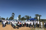 Participants gather for a final briefing in Ambohidratrimo, Anosiala.