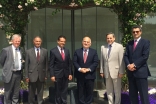 HRH Prince El Hassan bin Talal together with leaders of AKDN and Jamati institutions at the Ismaili Centre, London. Ismaili Council for the UK