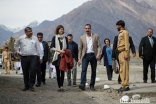 Prince Rahim and Princess Salwa arrive in Gahkuch, Punial Valley, Ghizer District in Gilgit-Baltistan. During their stay in Gahkuch, Prince Rahim and Princess Salwa visited the Aga Khan Higher Secondary School Gahkuch, which is operated by the Aga Khan Education Services (AKES). 