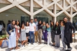 Global Encounters Reunion at the Lisbon Ismaili Centre.  A handful of participants and faculty from the Pakistan 2017 camp pose for a group picture.