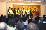 The audience applauds members of the FOCUS Search and Rescue Team, who presented at an event celebrating the 15th anniversary of the organisation.