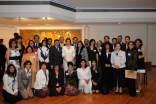 Members of the ICEU Lifelong Learning team gather for a group photograph at the Ismaili Centre, London.