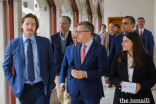 Prince Aly Muhammad and the Mayor of Lisbon, Dr Carlos Moedas, tour the Ismaili Centre, Lisbon.