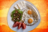 Eggs for breakfast provide a good source of protein and quite filling.