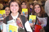 Book club members gather at a book signing event. (L to R: Shabina Premji, Zahra Dedhar, Shyna Dhanani and Shairose Gulamani.)