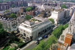 An aerial view of the Ismaili Centre, London.