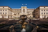 The front facade of the newly refurbished Polana Serena Hotel in Maputo, Mozambique.